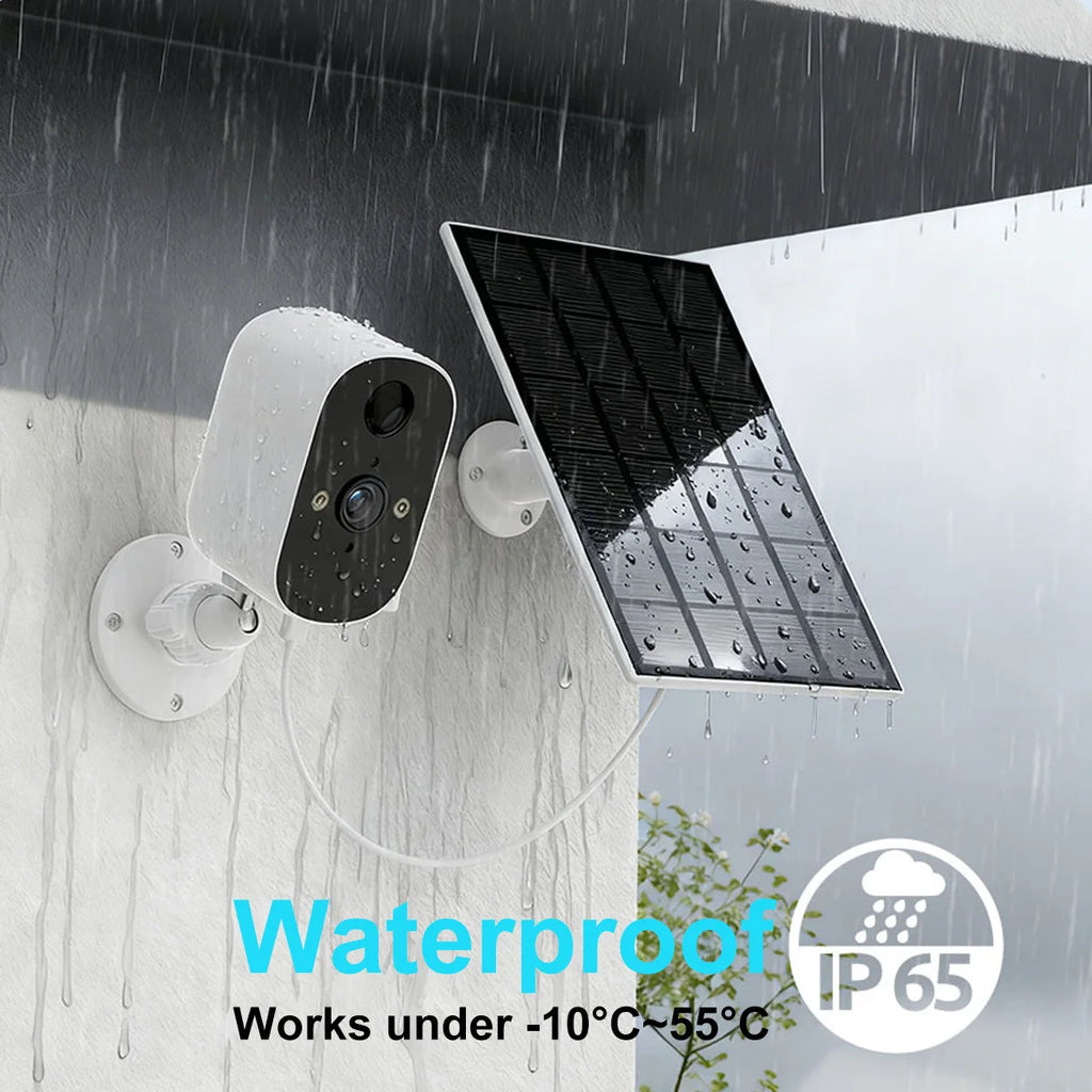 Solar-Powered Outdoor Security Camera – 3MP, Color Night Vision & Two-Way Audio