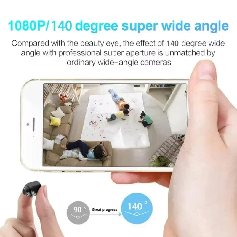 4K Mini WiFi Security Camera – Night Vision, Motion Detection & Remote Viewing