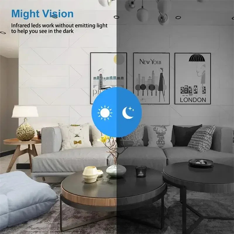 4K Mini WiFi Security Camera – Night Vision, Motion Detection & Remote Viewing