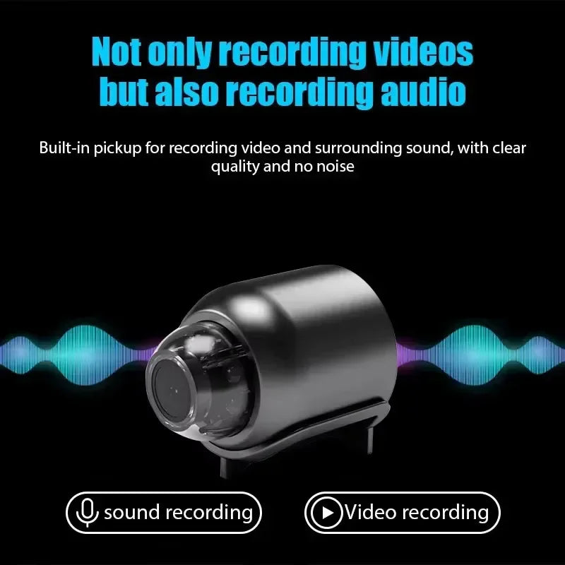 4K Mini WiFi Security Camera – Night Vision, Motion Detection & Remote Viewing